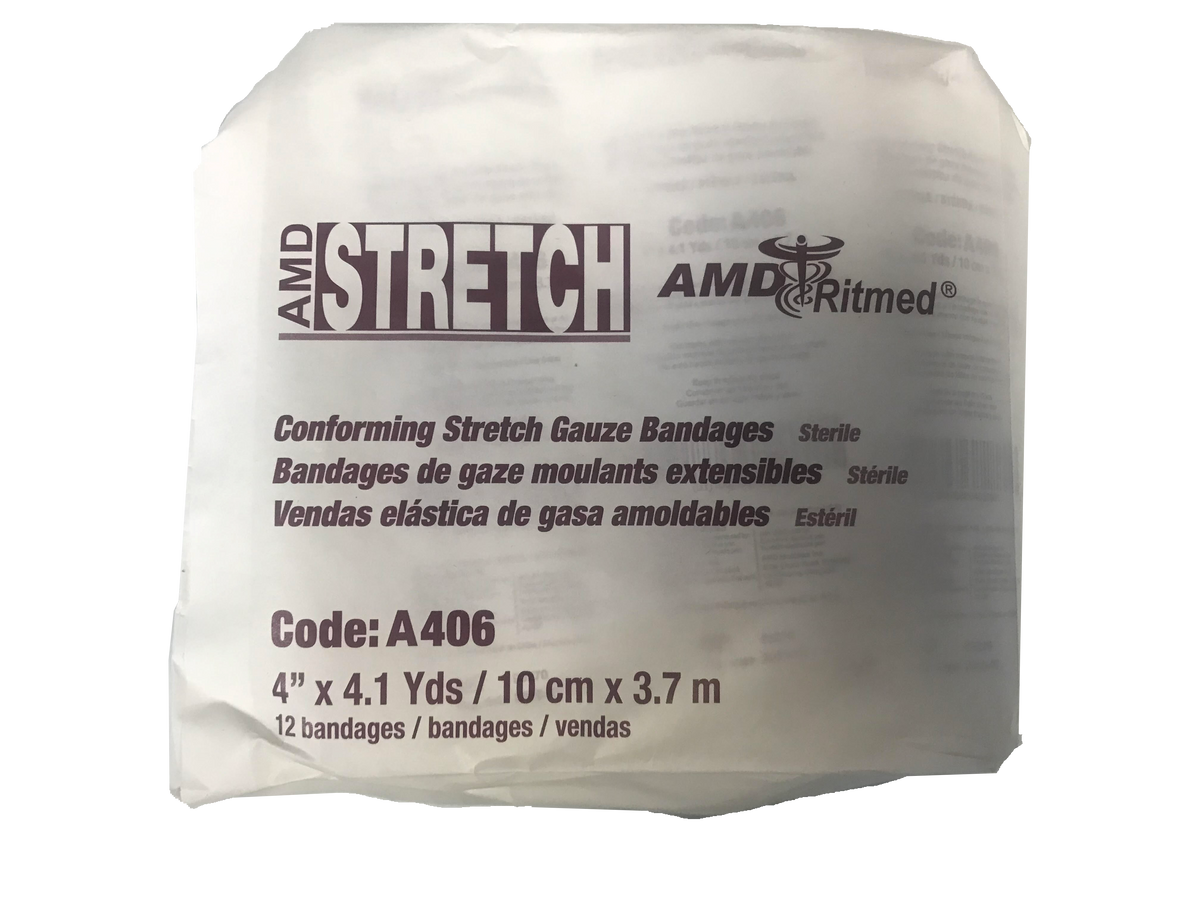 Amd Ritmed Shop AMD-RITMED A406 Sterile Conforming Bandage Roll, 4IN x 4.1 YDS – Thomas ...