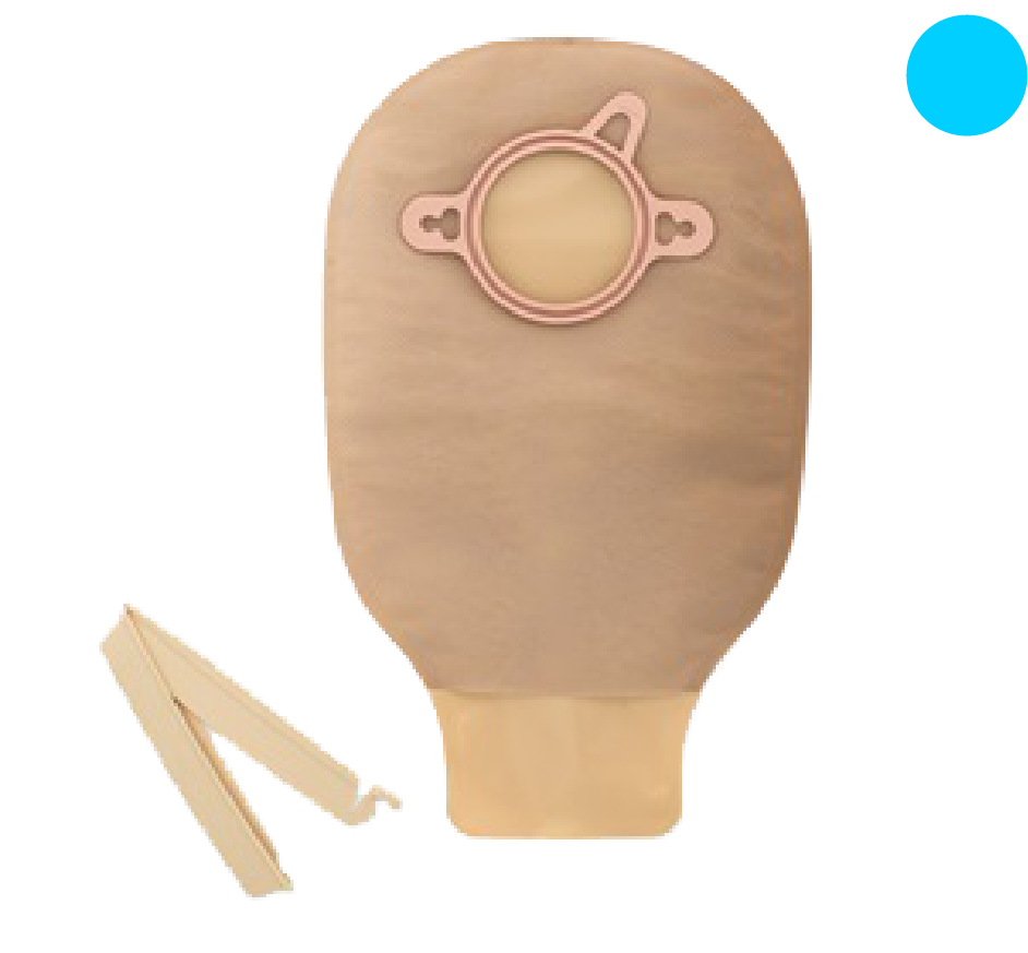 Hollister 18204 Clamp Closure Drainable Pouch Blue