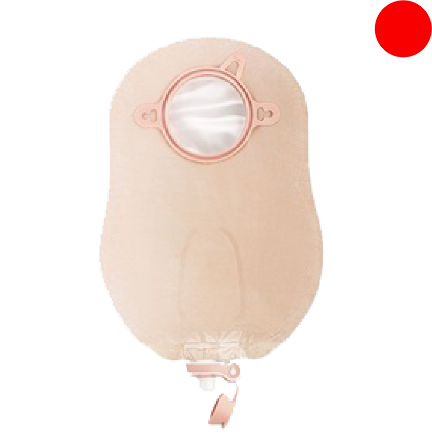 Hollister 18913 Enhanced Design Urostomy Pouch Red
